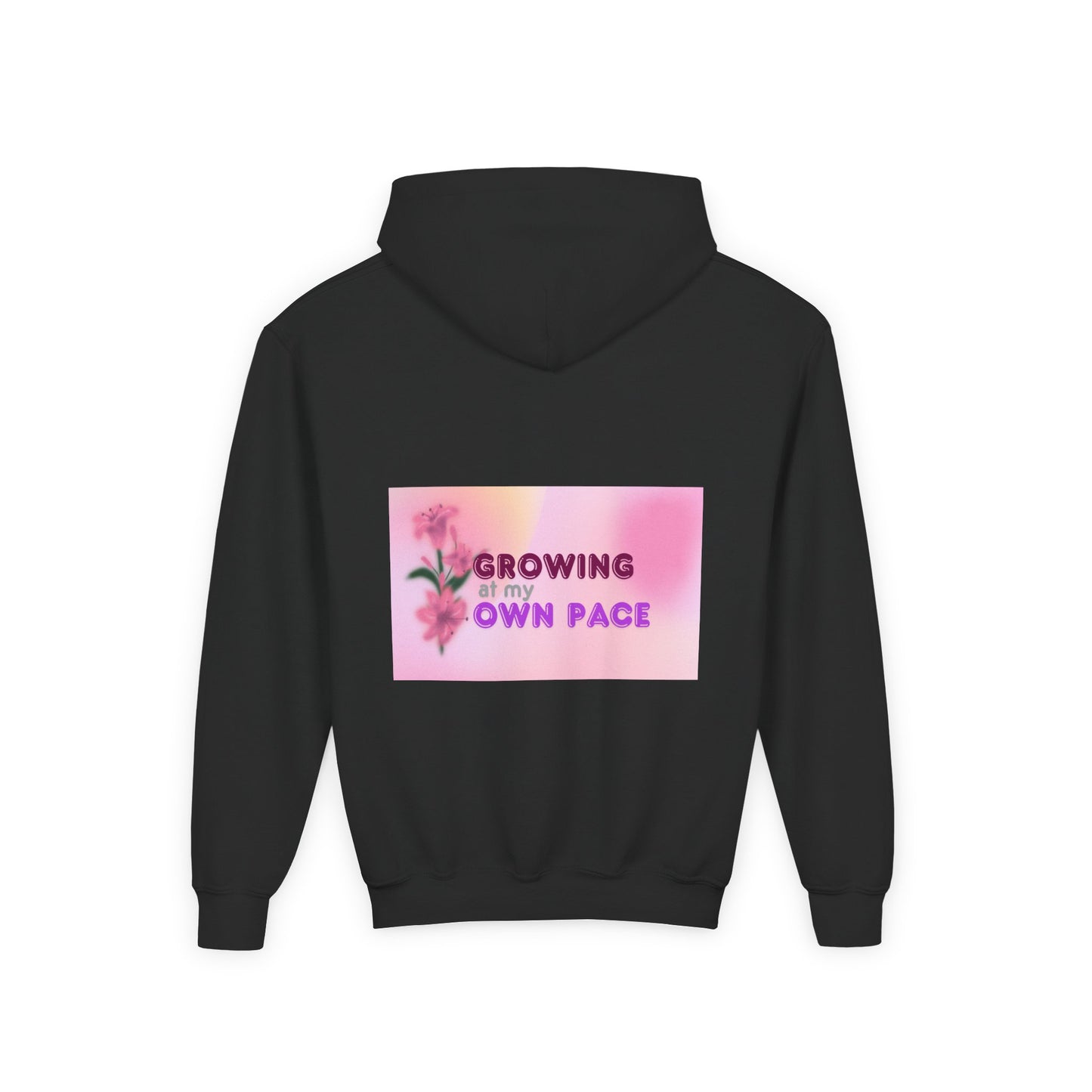 Kids Hoodie - "Growing At My Own Pace" Youth Hooded Sweatshirt