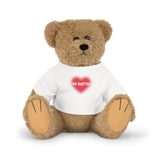 You Matter Heart Teddy Plush Toy - Comfort Gift for Kids & Adults