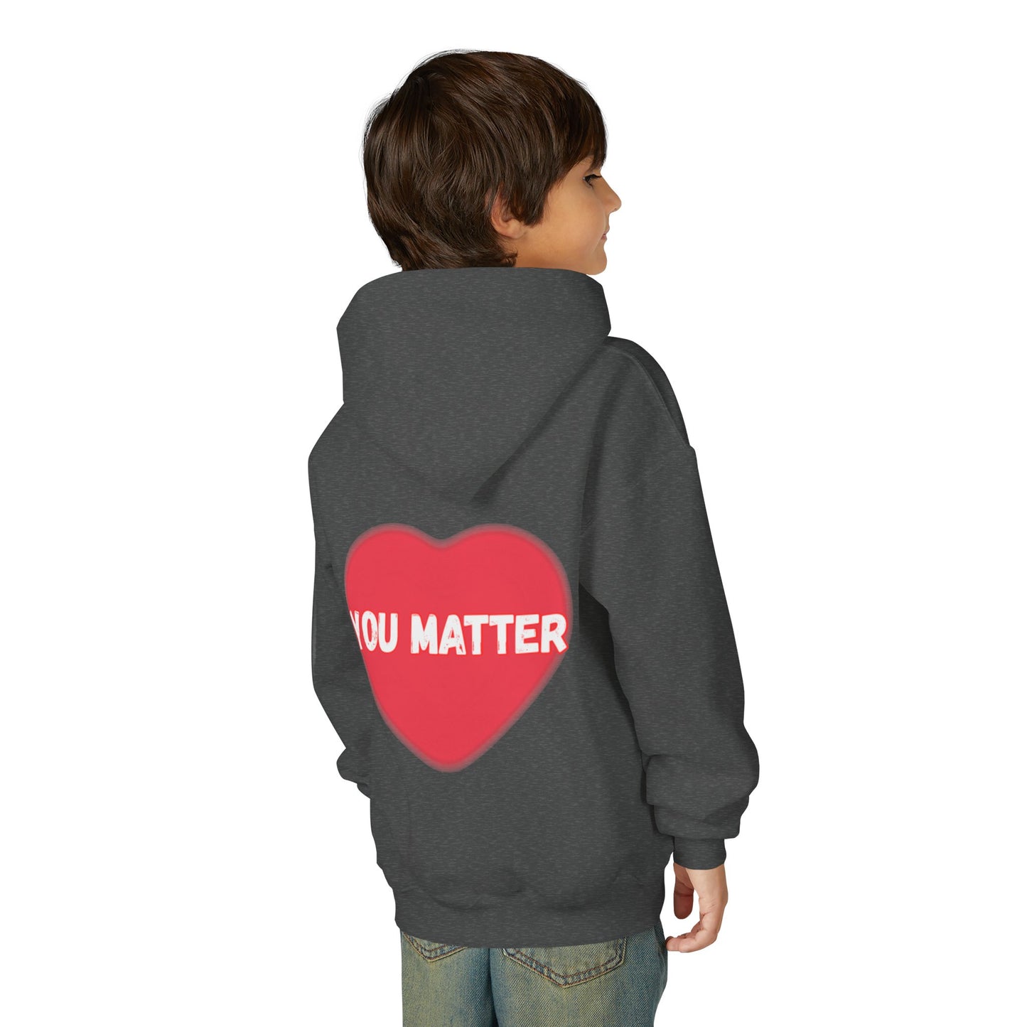 “You Matter” Heart Youth Pullover Hoodie