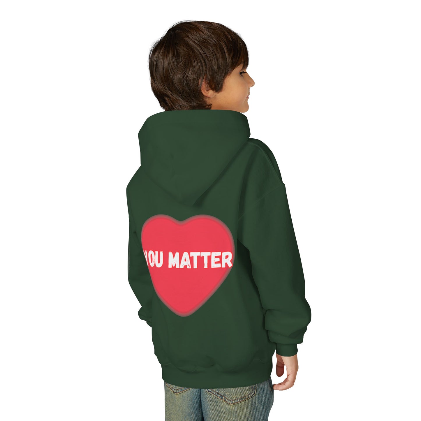 “You Matter” Heart Youth Pullover Hoodie