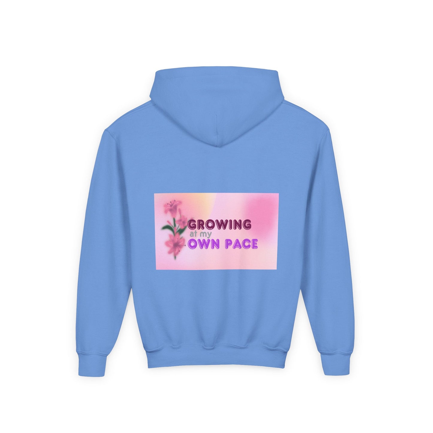 Kids Hoodie - "Growing At My Own Pace" Youth Hooded Sweatshirt